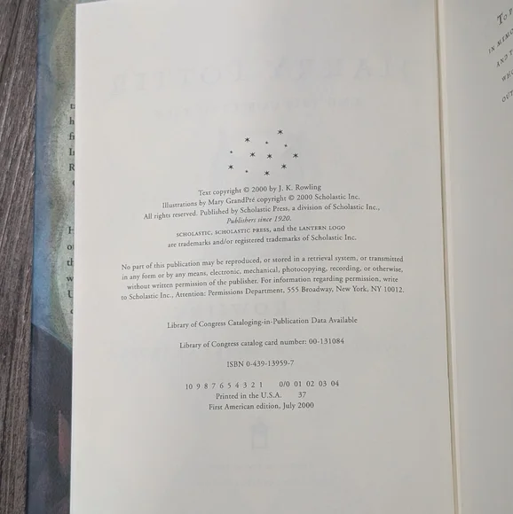 Harry Potter and the Goblet of Fire First American Edition First Printing - Picture 9 of 10